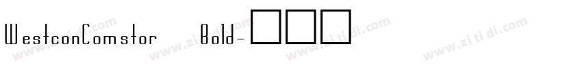 WestconComstor Bold字体转换